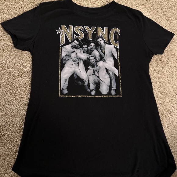 Nsync Gold Logo Black Shirt Small - Picture 3 of 4